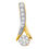 Glittering Drop Curve Diamond Pendant- BAPS0316P