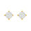 Floral Clutch Diamond Studs-RS00157