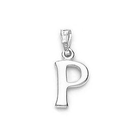 Alphabet  P  Silver Pendant-PD114