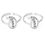 Carry White CZ Silver Toe Rings-TR326