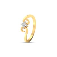 Pleasing Diamond & Gold Finger Ring-RRI0056, 18 kt, vs-gh, 12