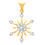 Arch Flower Diamond Pendant- BAPS231P
