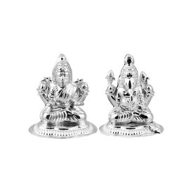 Silver Laxmi Ganesh Idols-RILG001