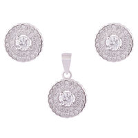 Glow Out Silver Pendant Set-PDS017