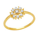 Pretty Diamond Ring - DAR070, si - ijk, 12, 18 kt