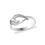 Graceful Zircon Silver Finger Ring-FRL082