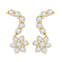 Bells Diamond Earrings- DANS3ER, si - ijk, 18 kt