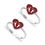 Heart Footprint Silver Toe Ring-TR408