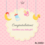 Congrulations Baby Girl Arrival Gift Card