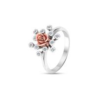 Rosy Diamond Finger Ring-RRI01097, 18 kt, si-jk, 12