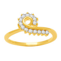 Pretty Diamond Ring - BAR987, si - ijk, 12, 14 kt