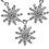 Gleaming Flower Zircon Silver Necklace Set-NS004