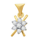 Glossy Diamond Pendant- BAP470, si - ijk, 14 kt