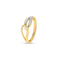 Forever Diamond Finger Ring-RRI00663, 18 kt, si-gh, 12