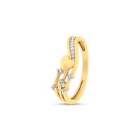 Love Heart Diamond Ring-RRI01174, 18 kt, 12, si-jk