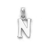 Alphabet 'N' Silver Pendant-PD113