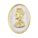 Queen Victoria Gold Polish Oval 10 Grams 999 Silver Coin-CGP2G10
