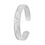 Matte Engraved Silver Toe Ring-TRRD049