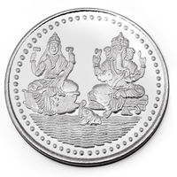 Manglam Laxmi Ganesh 10 Grams 999 Silver Coin With Branded Packing-MJC01G10P