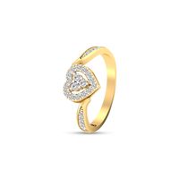 Darling Heart Diamond Ring-RRI00720, 18 kt, vs-gh, 12