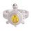 Yellow Stone Turtle Unisex Ring-FRL178