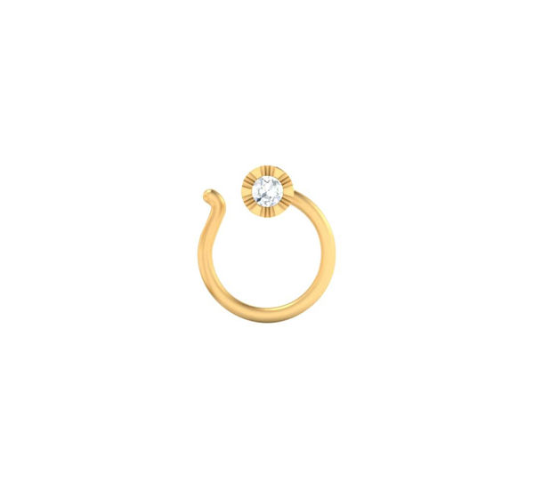 0.30Cent Real Diamond Nose Pin Gold Simulated Plated Piercing 14k Stud  Round. at Rs 9500 | हीरे की नोज़ पिन in New Delhi | ID: 26822338473