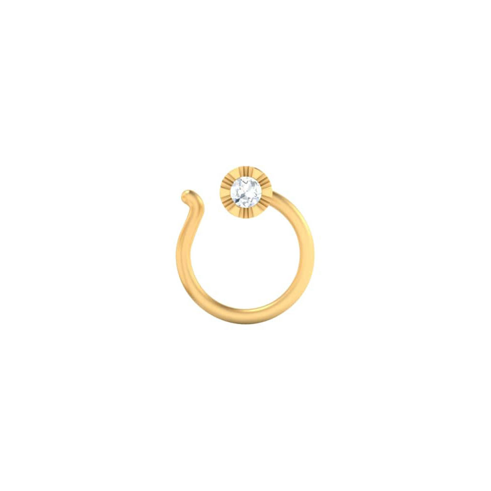 Alizeh Diamond Nose Ring (Non-Pierced) - KuberBox.com