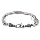 Interlocking Silver Bracelete-BR059