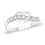 Spectacular Heart CZ Silver Ring-FRL049
