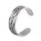 Criss Cross Silver Toe Ring- TR479