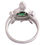 Green Stone Turtle Unisex Ring-FRL177