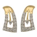 Geomatric Diamond Earrings- BAPS1955ER, si - ijk, 18 kt