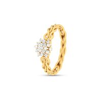 Sunshine Diamond Ring-RRI00957, 18 kt, si-jk, 12