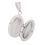 Openable Oval Silver Pendant-PDMX043