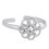 Flower CZ Silver Toe Ring-TR256