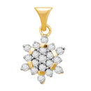 Blossom Diamond Pendants- BAP421, si - ijk, 14 kt
