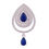Royal Haze Silver Drop Earrings-ERMX003