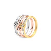 Tri Stripe Diamond Ring-RRI00980, 18 kt, si-jk, 12
