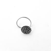 Floral Tribe Silver Nose Pin-NP009