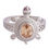 Peach Stone Turle Unisex Ring-FRL180