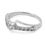 Classy White CZ Silver Finger Ring-FRL093
