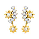 Sarika Diamond Earrings- DAPS033ER, si - ijk, 18 kt