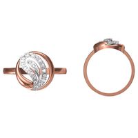 Curvy Diamond Ring-RRI01235, 18 kt, 12, vs-gh