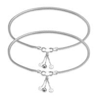 Fasinate Fox Silver Anklet Charms-ANK086