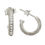 Hammered Hoops Diamond Earrings- AMER0283W