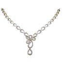 Diamond Drop Necklace-RBN0012, 18 kt, si-gh