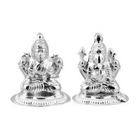Silver Laxmi Ganesh Idols-RILG003