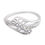 Beautifully Crafted Zircon Silver Finger Ring-FRL088