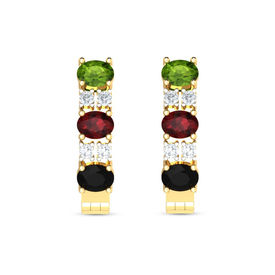 Colourful Diamond Earrings-RBL0050