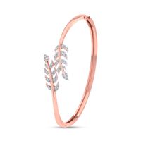 Fern & Petals Diamond Bracelet-RBR0052, vvs-gh, 18 kt